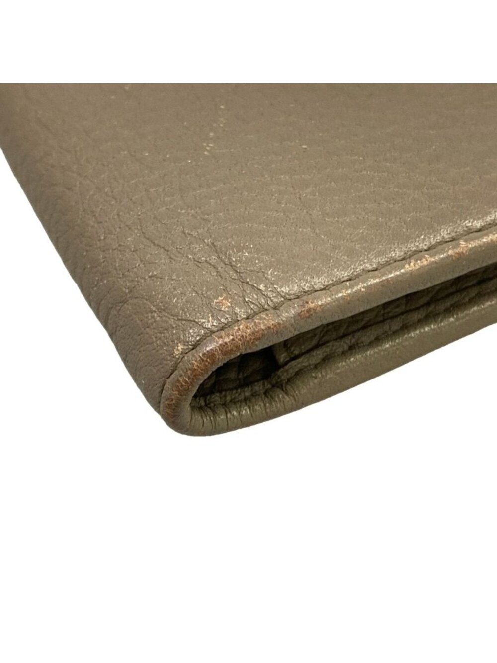 Prada Bifold Wallet Gray Beige Leather - Picture 6 of 6
